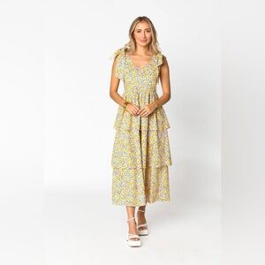 NEW Buddy Love DREW TIERED MIDI DRESS - SUNNY HUNNY